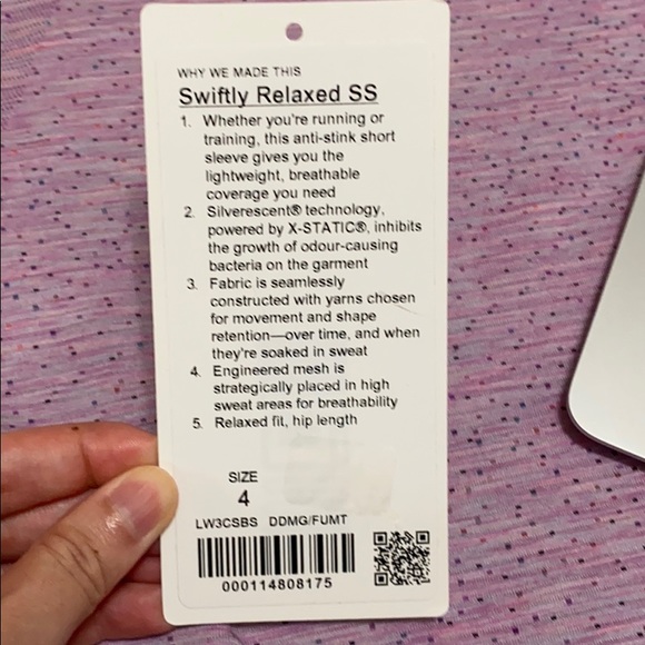 ❌Sold ❌ Lululemon Magenta Glow Swiftly Dapple Dot - Picture 10 of 11